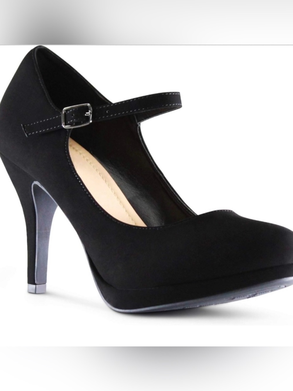 Marco Republic Denmark Elegant Black Mary Jane 4-inch Heels Available in 6 & 6.5